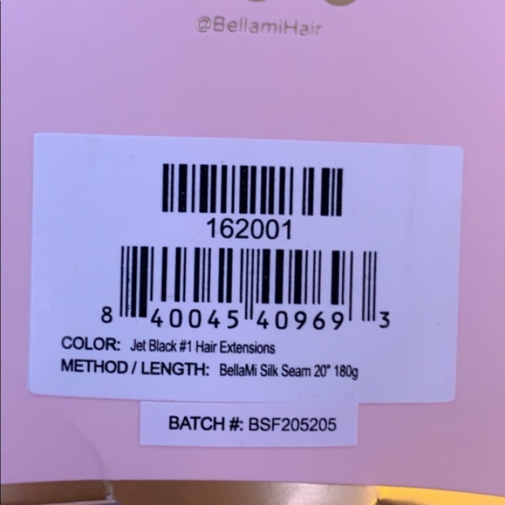 Bellami Silk Seam 20” hair extensions